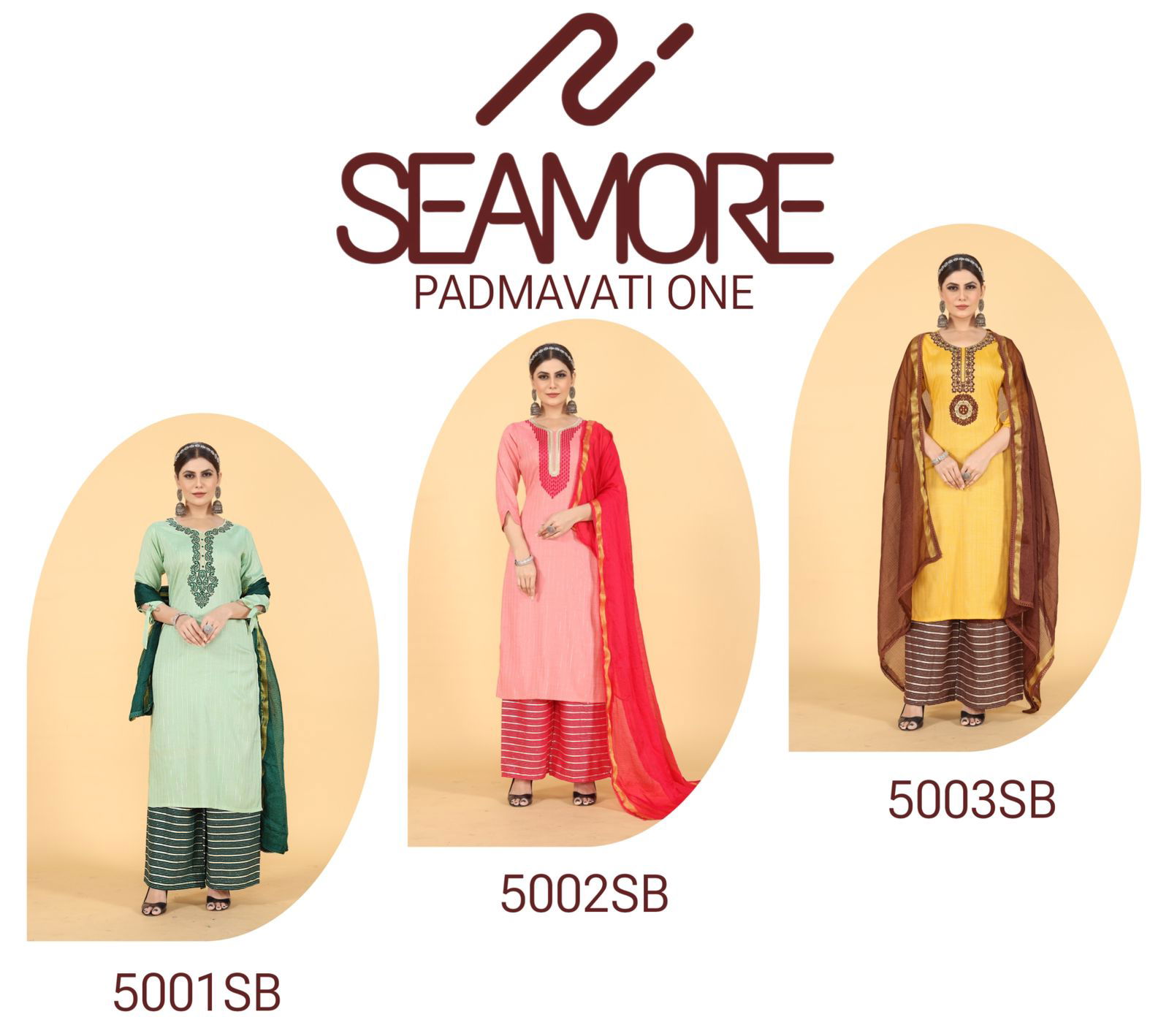 Padmavati One By Seamore Rayon Kurtis With Bottom Dupatta